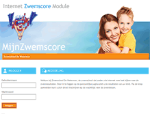 Tablet Screenshot of dewaterman.zwemscore.nl