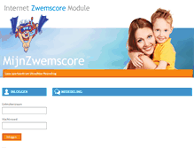 Tablet Screenshot of lacodriebergen.zwemscore.nl