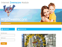 Tablet Screenshot of leeghwaterbad.zwemscore.nl